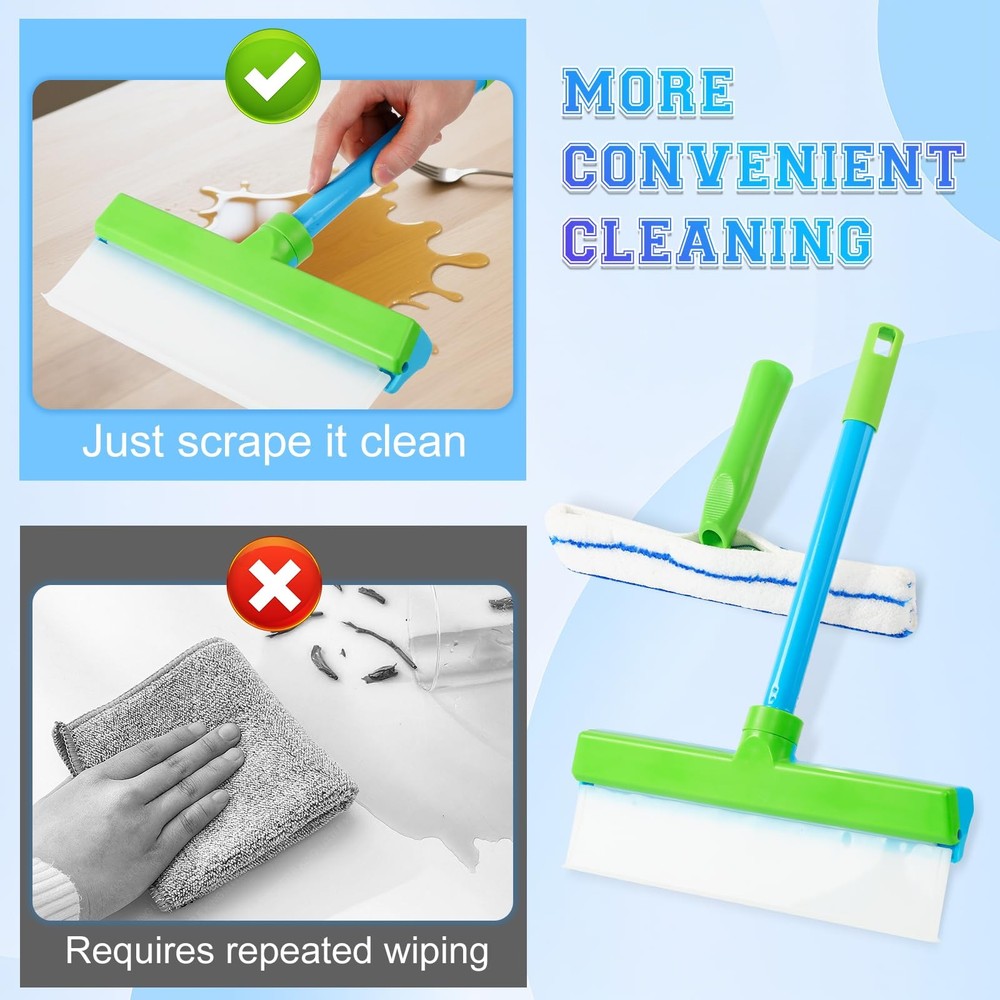 Window Cleaning Kit, Squeegee, Recyclable Silicone Green