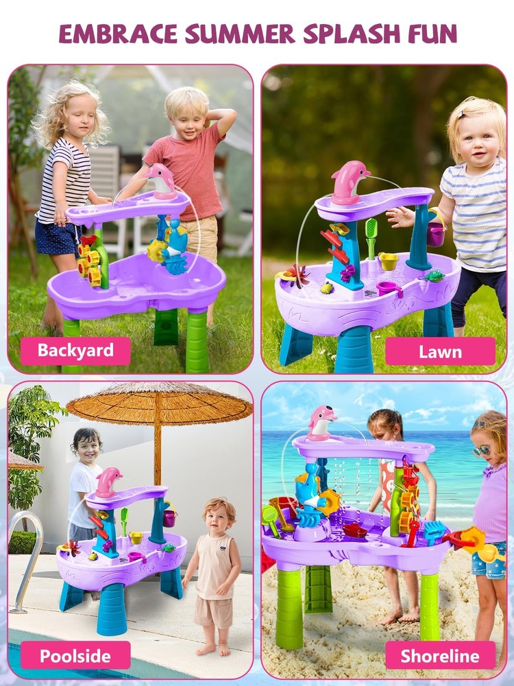 Dolphin Water Table Pump with Magnetic Base No Drill 3H Runtime Continuous Fl...