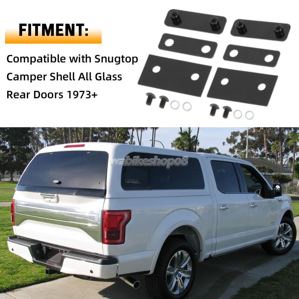 For Snugtop Campers Shell Glass Rear Doors Camper Shell Nut Plates Hardware Set