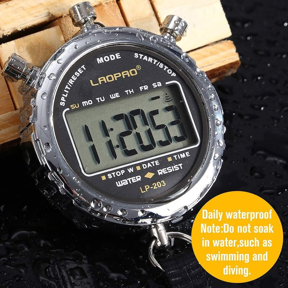 Stopwatch,1/100th Second Clock Daily Rainproof Digital Timer for Xj-203