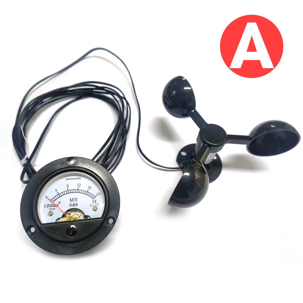 Tower Crane Self-Generating Wind Speed Sensor Display Unpowered Anemometers New