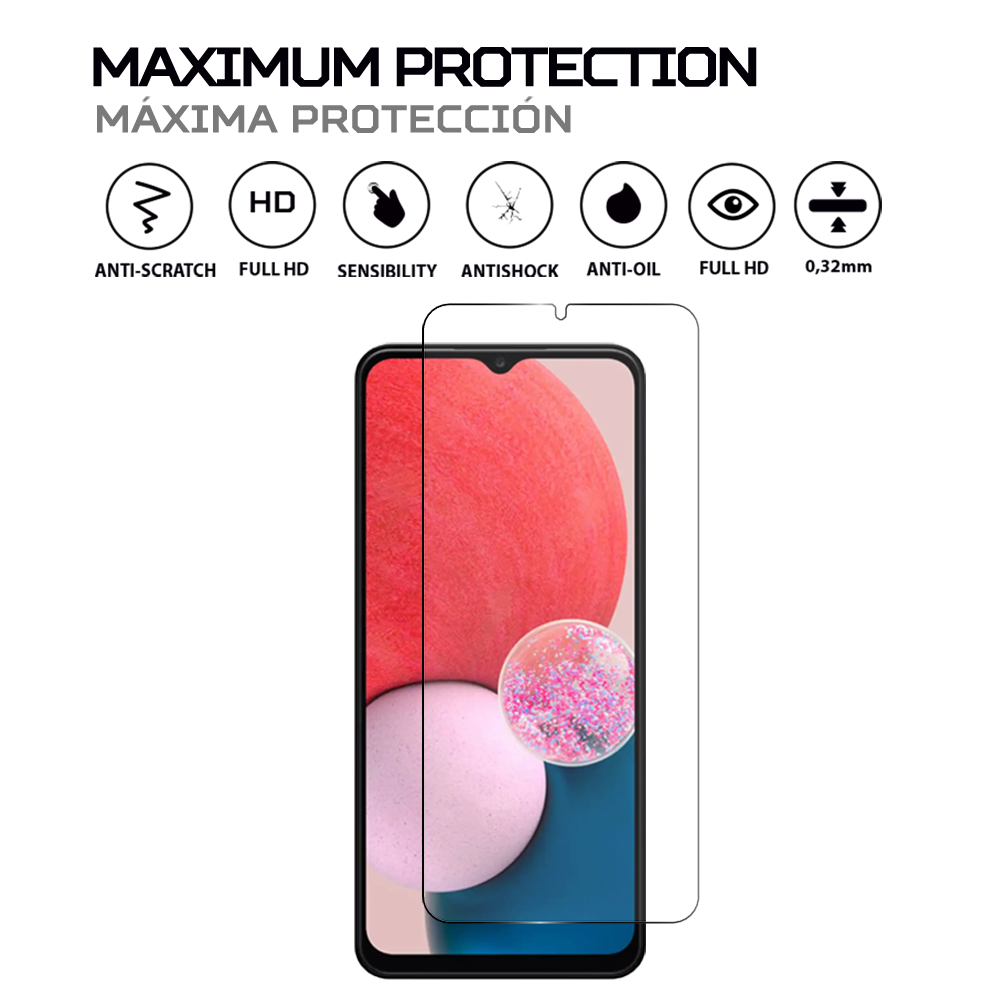 FOR SAMSUNG Galaxy A03s Clear-TEMPERED GLASS SCREEN PROTECTOR ,Case Friendly