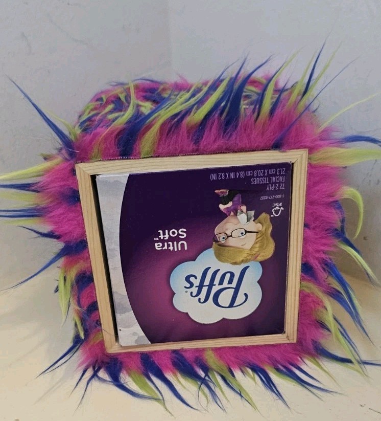 Fur Tissue Box Dispenser