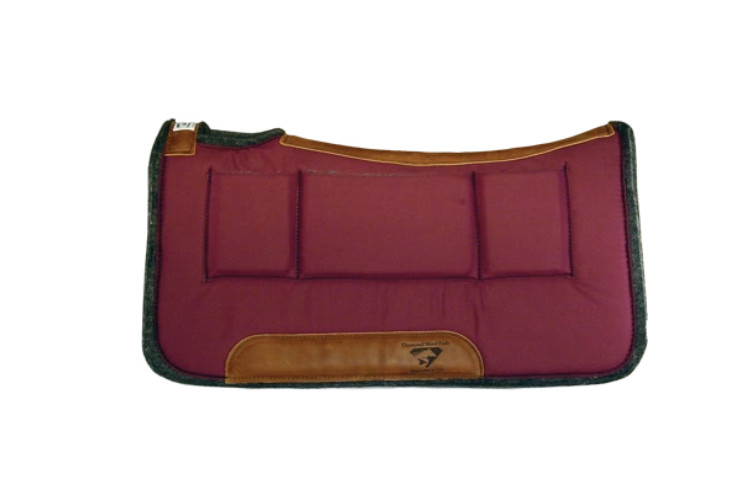 Diamond Wool Shim Pressure Relief Square Saddle Pad