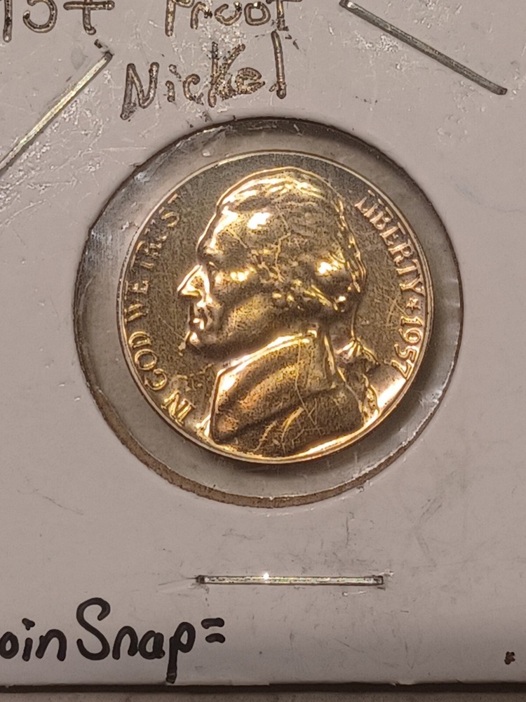 1957 Jefferson Nickel DD Obverse