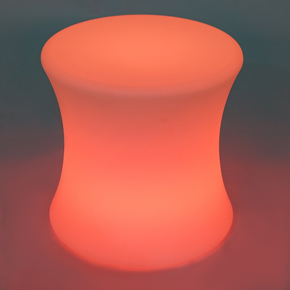 LED Light Cube Stools Chair 16 Colors Changing Rechargeable w/Remote Control