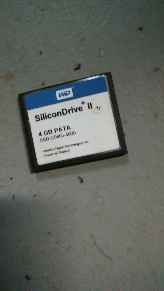 WD SiliconDrive II 4GB PATA SSD-C04GI-4600 CF Compact Flash Memory Card