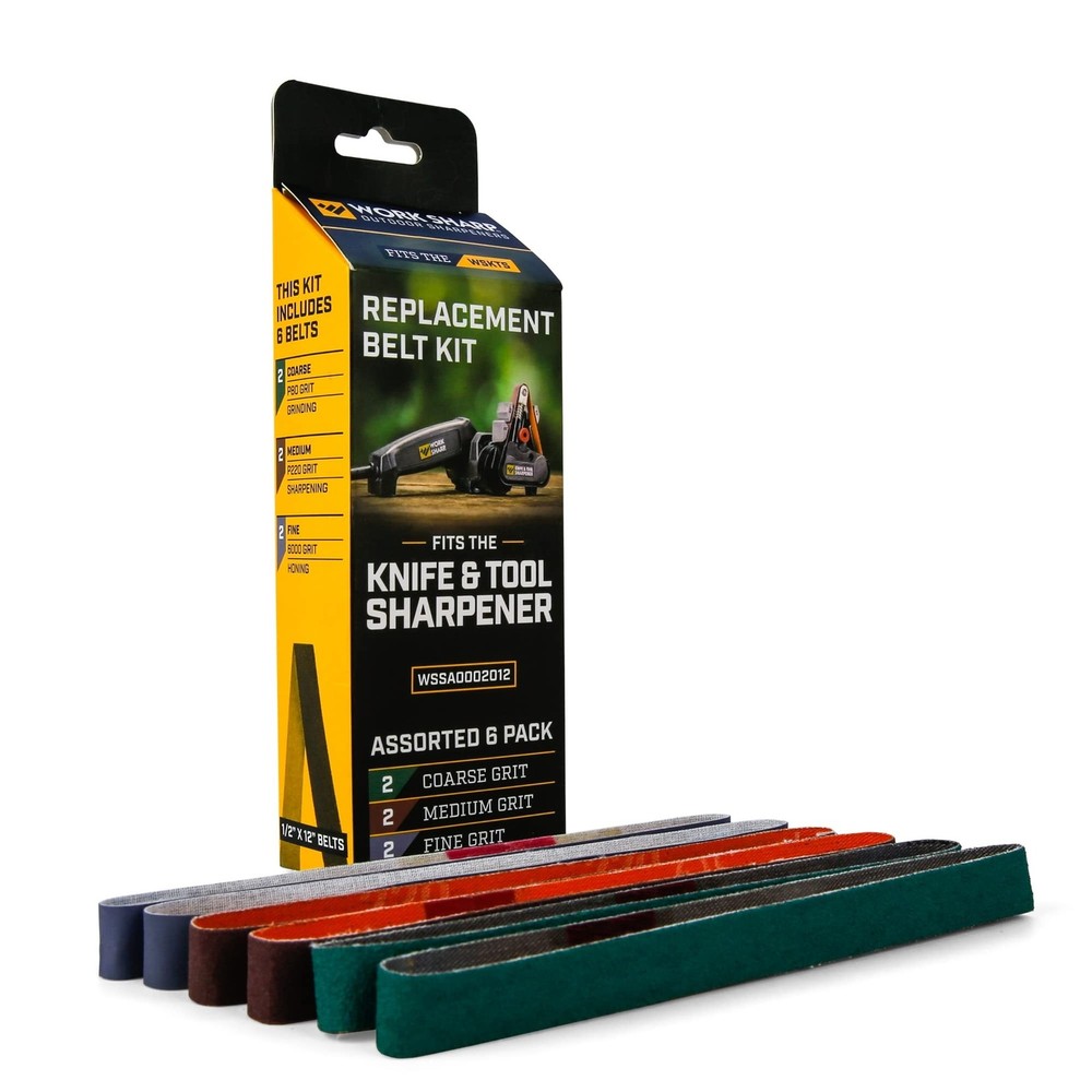 Replacement Abrasive Belt Kit Assorted Grits P80 P220 6000 for Work Sharp NEW