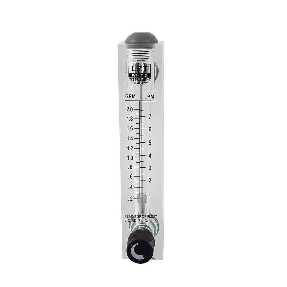 LZT M-15 2.0 GPM 1/2BSP Water Liquid Flow Measuring Panel Type Flowmeter