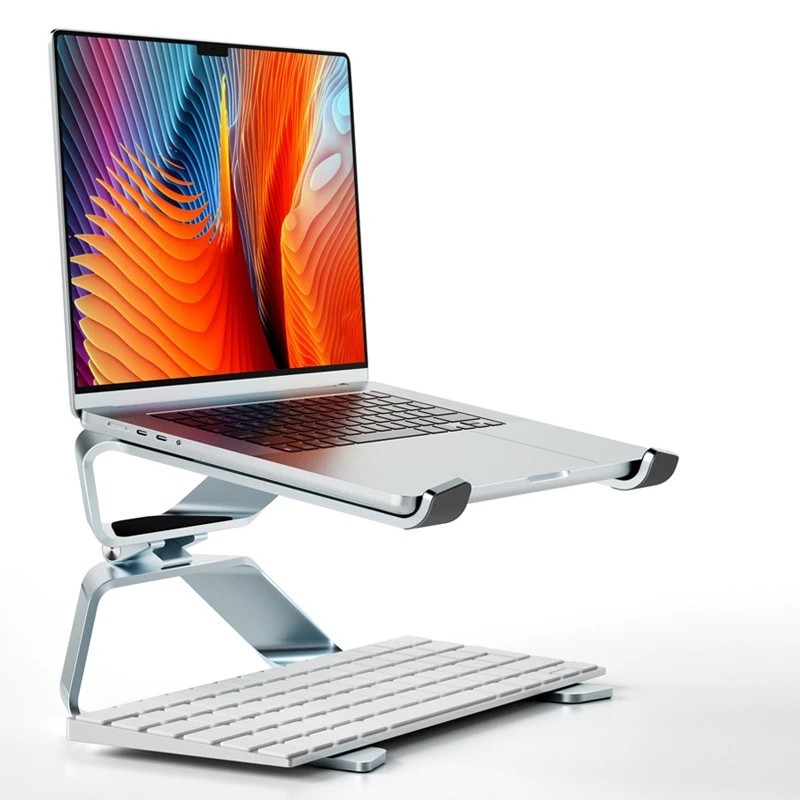 Ergonomic Aluminum Laptop Stand Adjustable Portable Notebook Riser to 17.3"