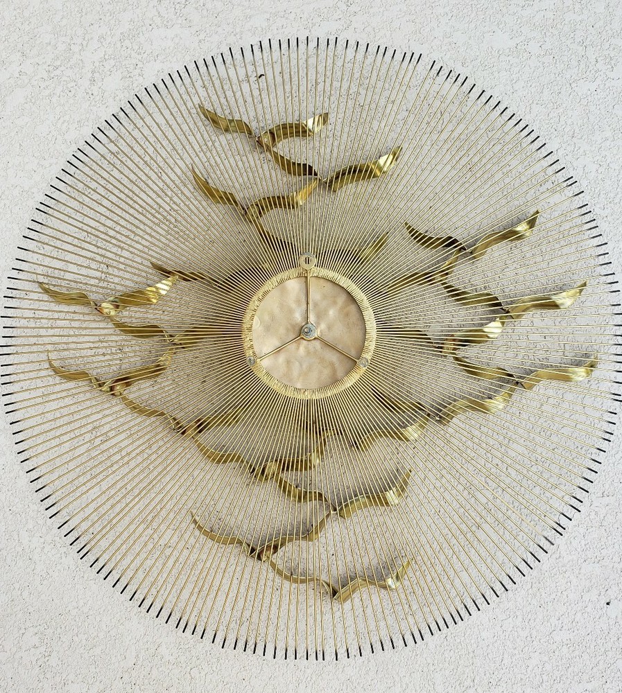 Mid Century Modern Starburst Brutalist Wall Sculpture Devalf Degroot Jere?