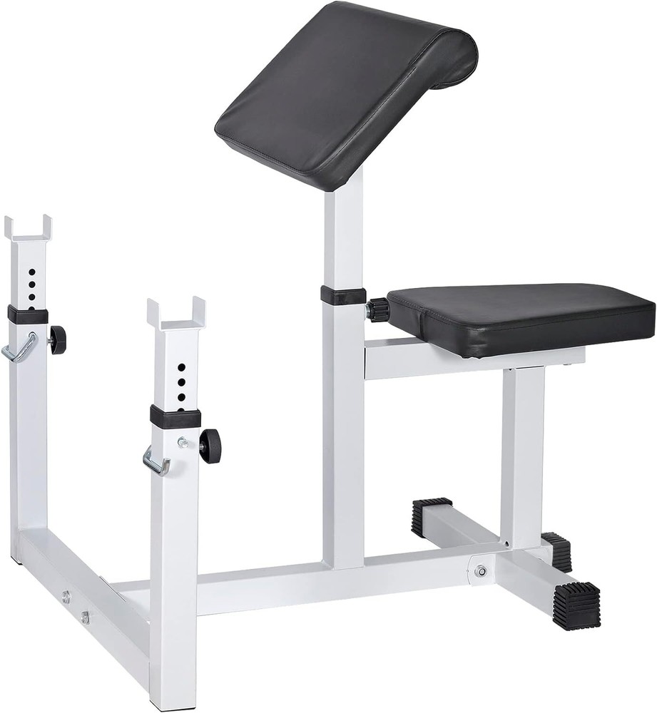 Adjustable Arm Curl Weight Bench With High Density Padding And 450 Lbs Capacity