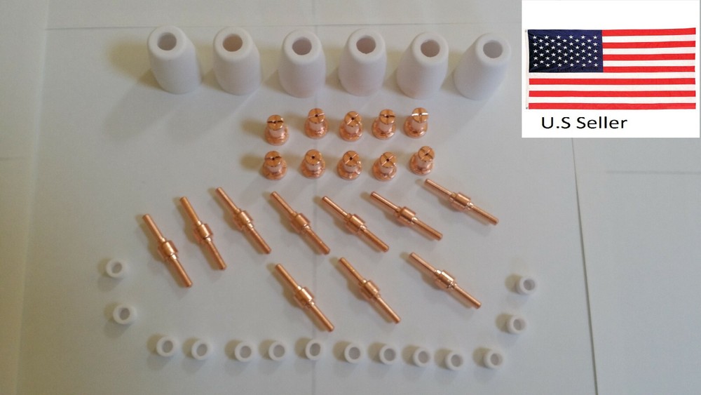 HITBOX 55A HBC5500 Plasma Cutter Consumables 40pcs Copper Extended