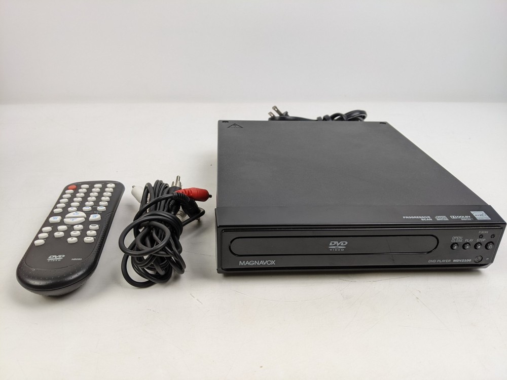 Magnavox MDV2100 DVD Player CD Player Tested Working w/ Box & Remote