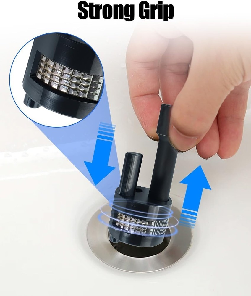 Multi-Function Tub Drain Extractor for Quick Drain Removal - DIY & Professional