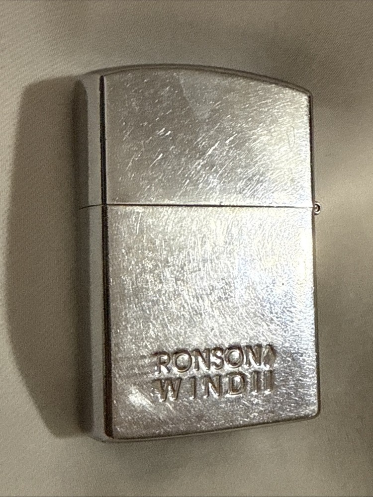Ronson Wind II Chrome Vintage Lighter Tested - Needs Fluid