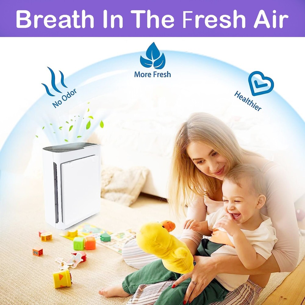 2x True HEPA Filter Replacement for LEVOIT Vital 100, 100-RF Air Purifier