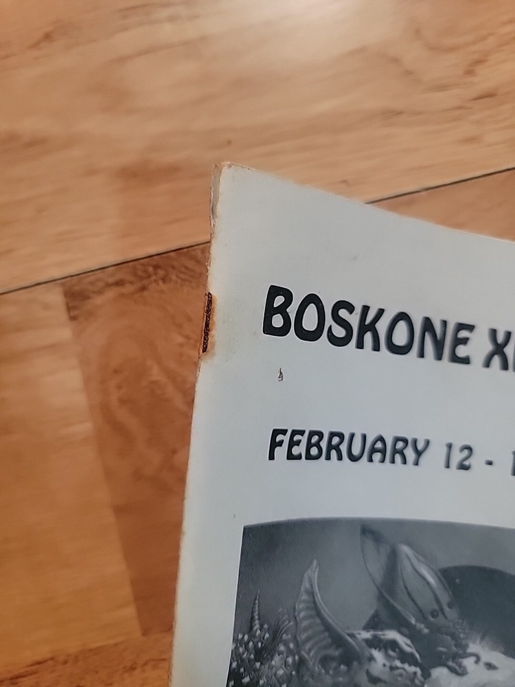 Vintage 1982 Boskone Sci-Fi Convention Program Ma Spider Robinson Signed