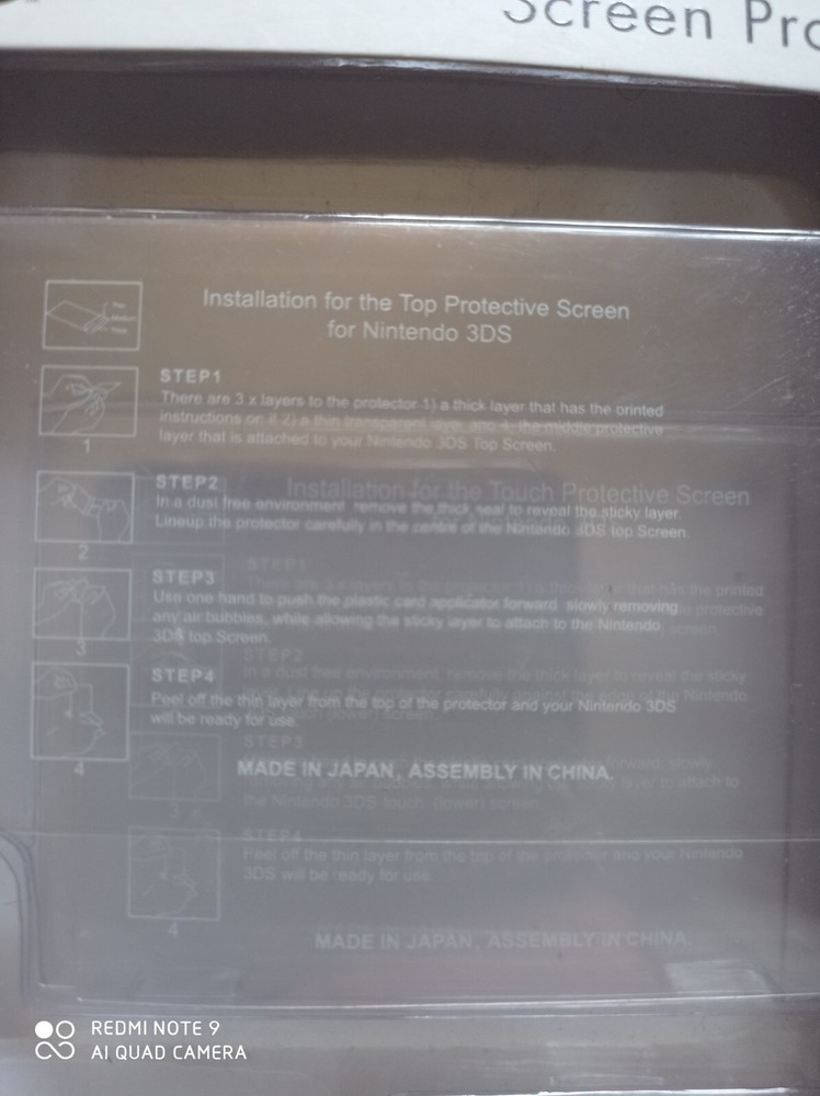 NINTENDO 3DS SCREEN PROTECTOR - Protezione schermo