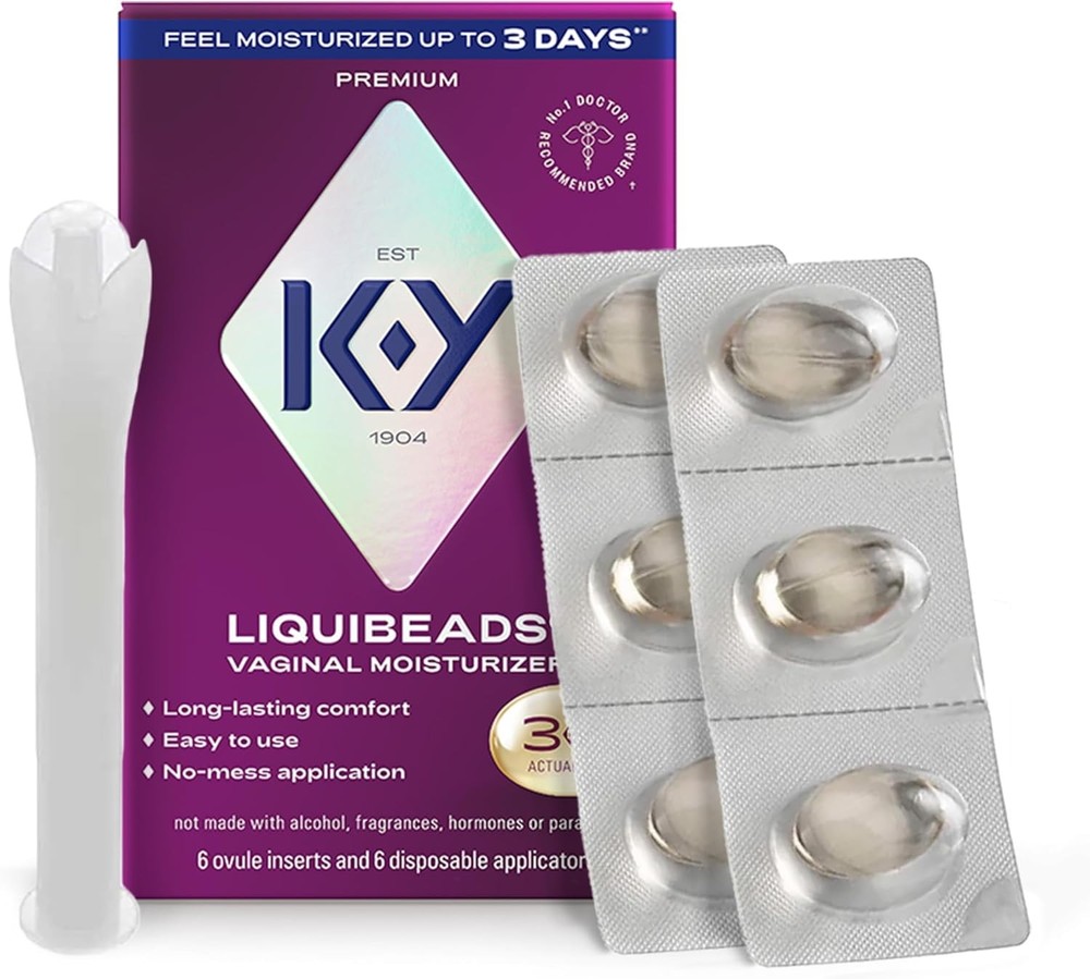 Vaginal Moisturizer Beads, Silicone Lubricating Suppository for Women