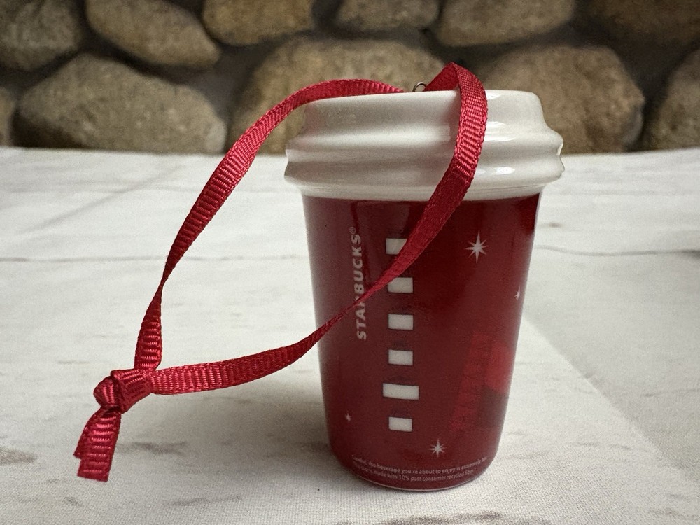 Starbucks 2012 Snowman Mini Mug Ornament