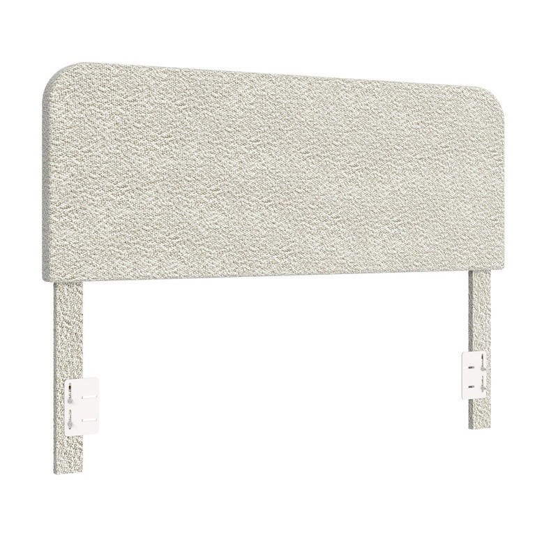 Upholstered Boucle Headboard Full Queen Adjustable Modern Design Easy Install