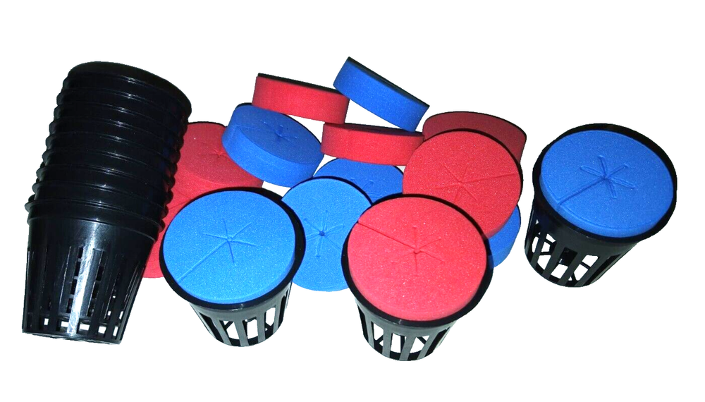 14 CLONE COLLAR INSERT plus 14 2" NET POT CUPS HYDROPONIC CLONE SYSTEM GROW KIT