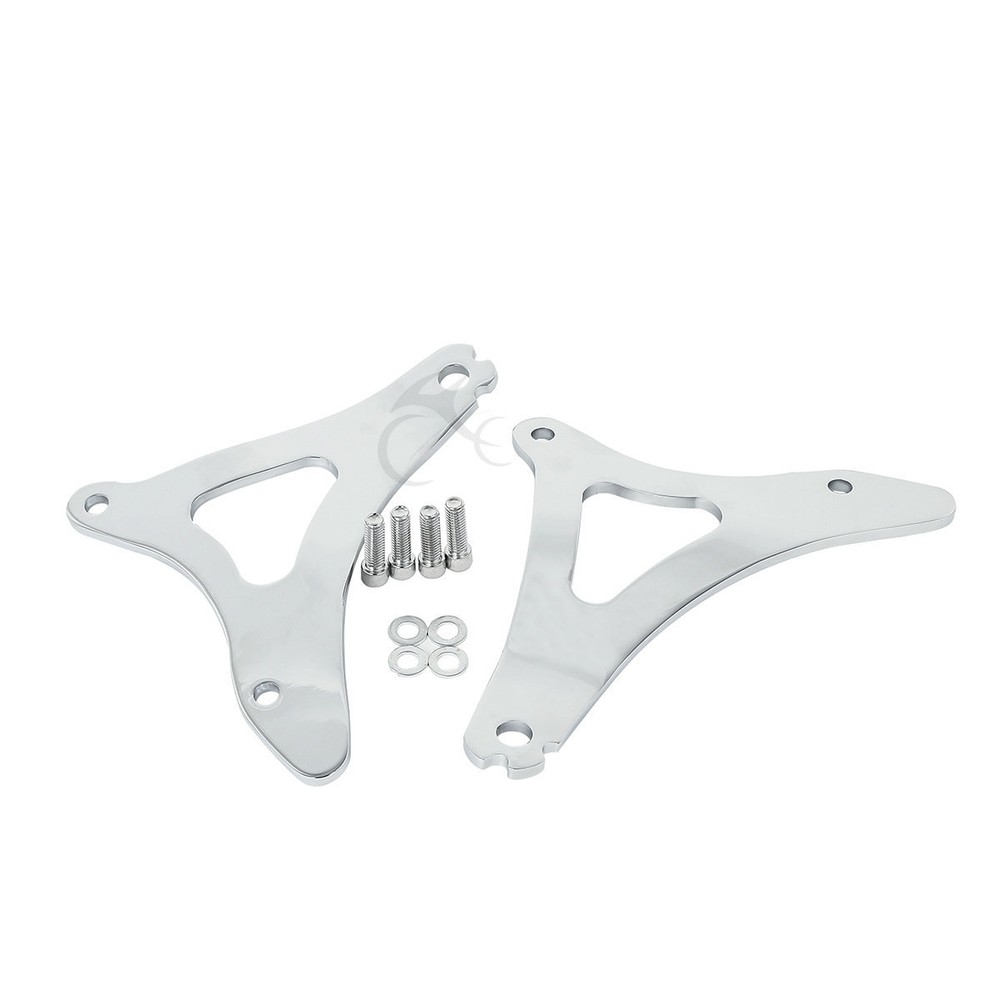Driver Passenger Backrest Pad Fixed Mount Kit Fit For Harley Touring 2014-2024