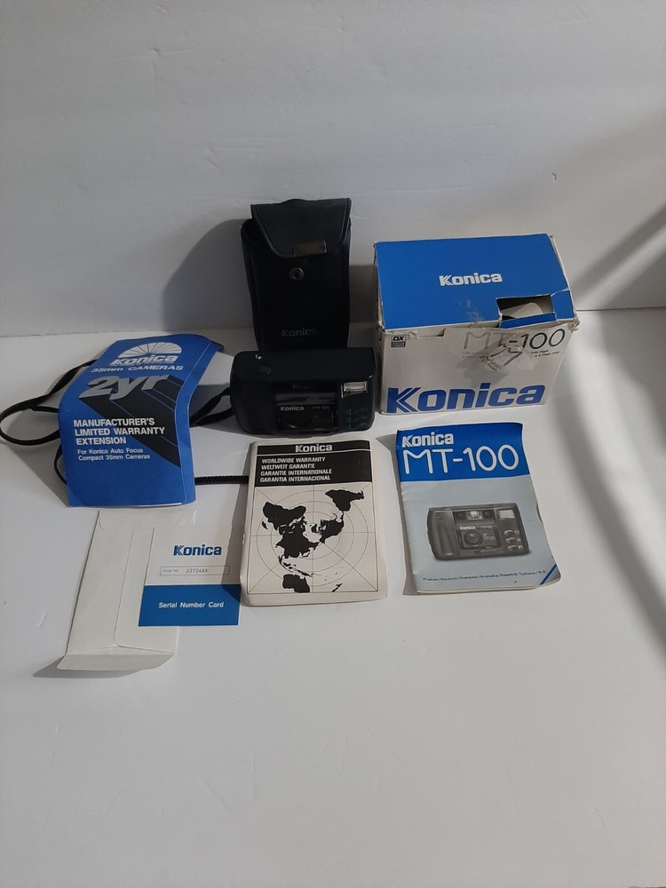 Vintage Konica MT-100 Camera Complete Set