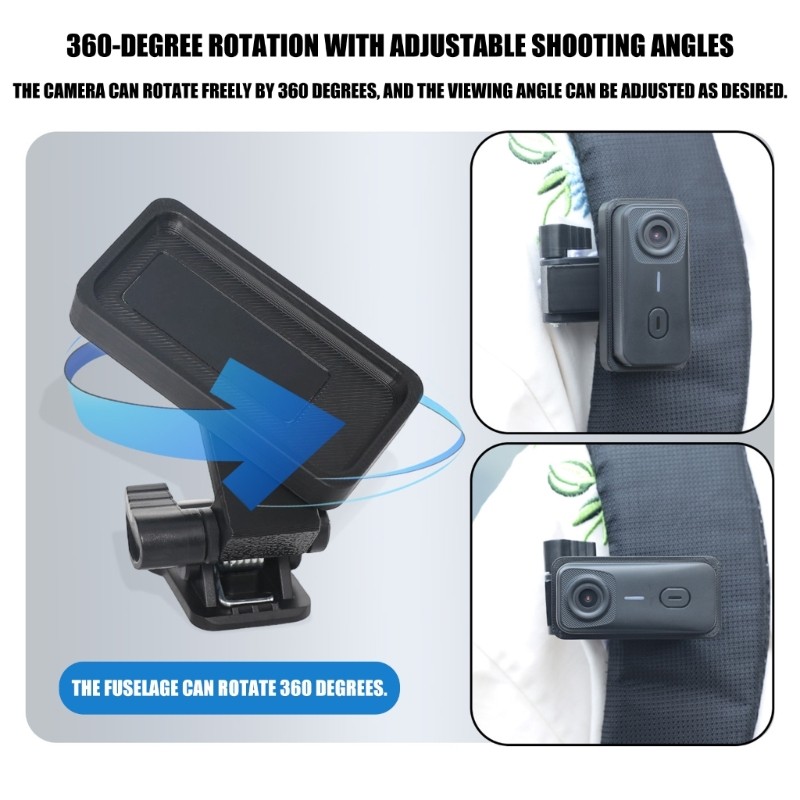 Quick Attach Backpack Clip For Suction Bracket Base Action Camera