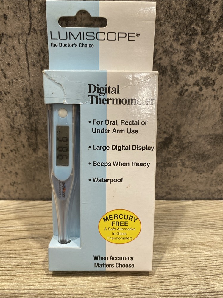 Lumiscope digital thermometer mercury free thermometer