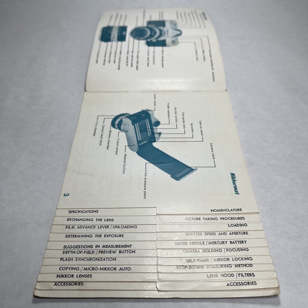 Nikkormat FT Instructions