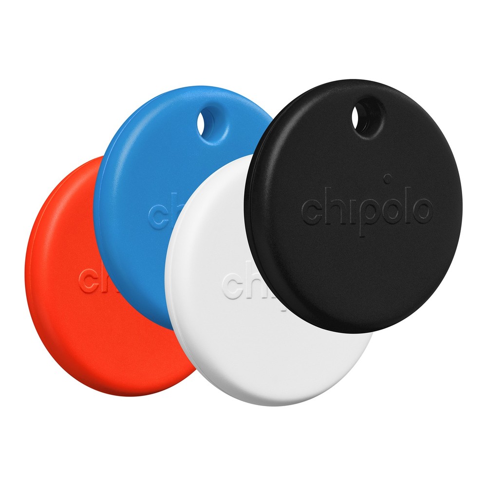 POP Device Tracking Tag 4 Pack Bluetooth Tracker Black White Red Blue