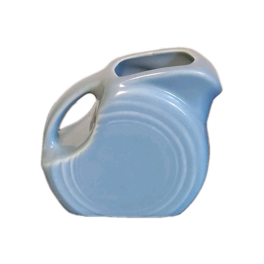 Fiesta Mini Disc Disk Pitcher Fiestaware Blue Shade