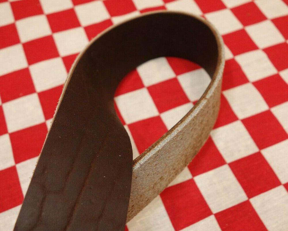 HORWEEN CHROMEPACK DARK BROWN LEATHER STRAPS, SELECT YOUR SIZE. LIGHTER BACKSIDE