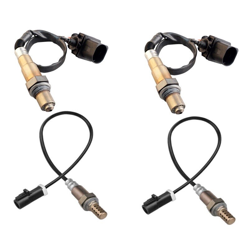 4PCS Oxygen O2 Sensor Upstream+Downstream For 2009-2014 Ford E-150 E-250 E-350