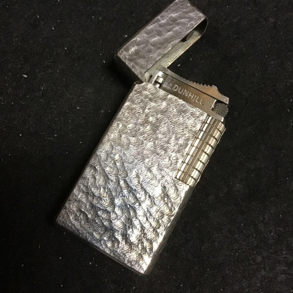 Overhauled Dunhill Rollagas lighter 70 silver with box