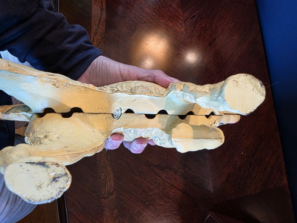 Painted Cast Iron Hunting Dog Pointer Spaniel English Setter Heavy Decor