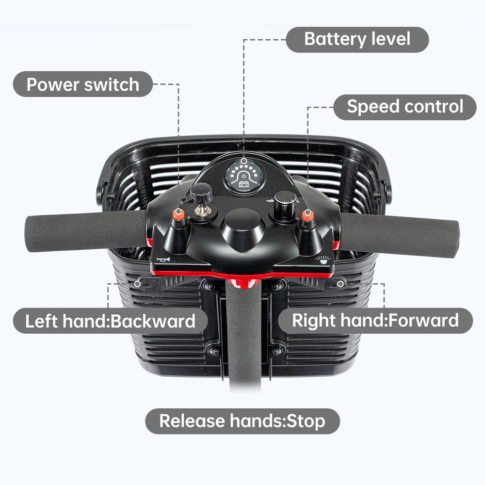 3 Wheel Mobility Scooter Electric Powered Mobile Folding Wheelchairs Device New