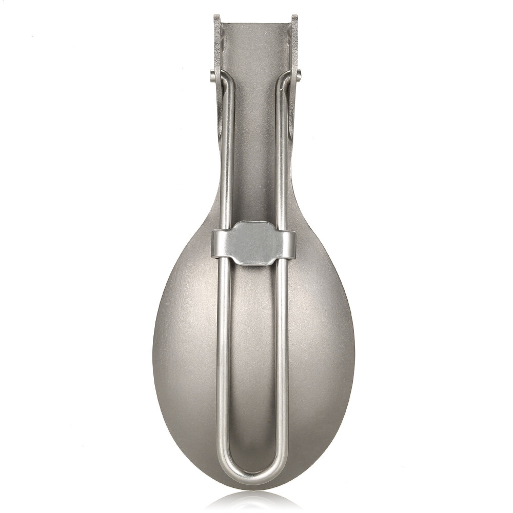 Lixada Folding Spoon Lightweight Outdoor Dinner Spoon Flatware for V0T8