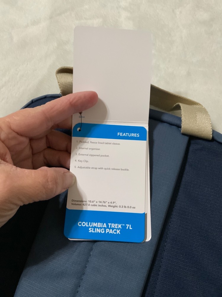 NWT COLUMBIA TREK? 7L SLING PACK BACKPACK