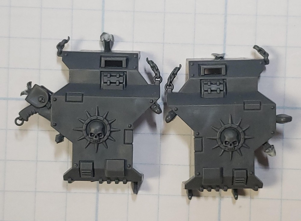 Warhammer 40k Space Marine Bits Primaris Chaplain on Bike Skull Frame Armor Set