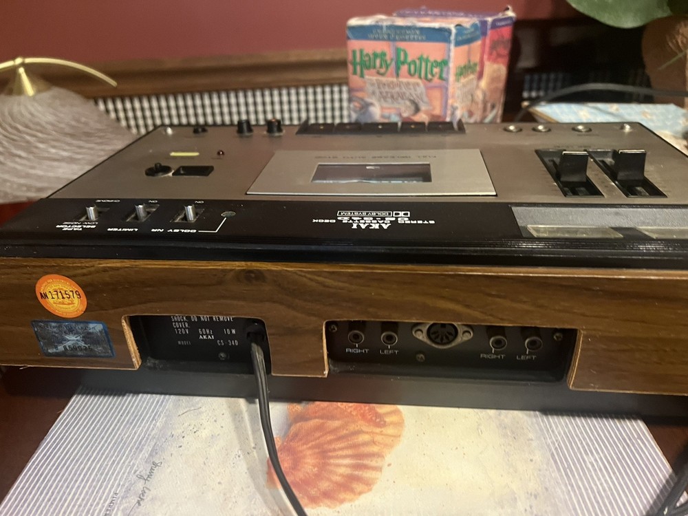 Vintage Akai CS-34D Cassette Deck WORKS !!