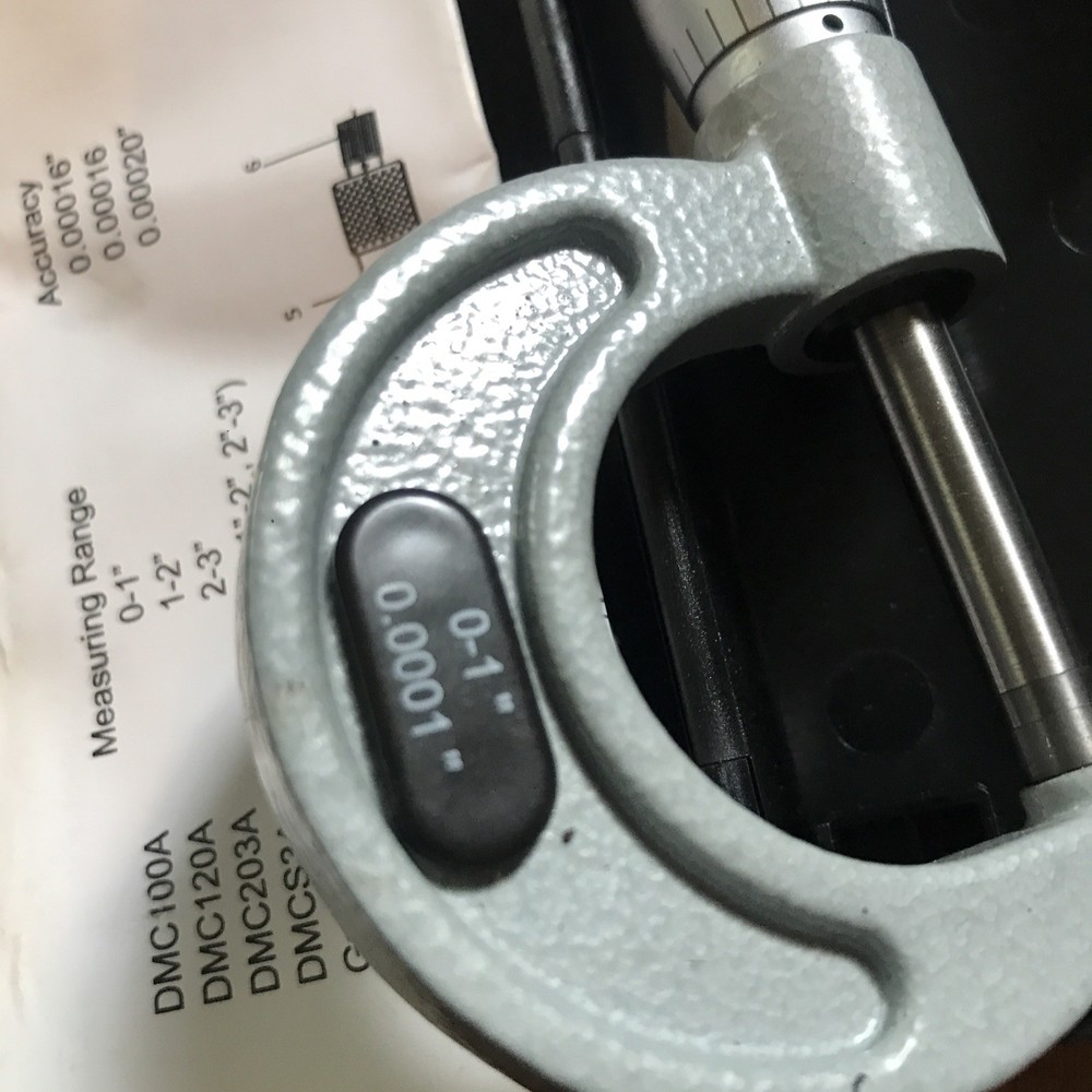 Mac Tools DMC100A Micrometer 0-1" in case with manual