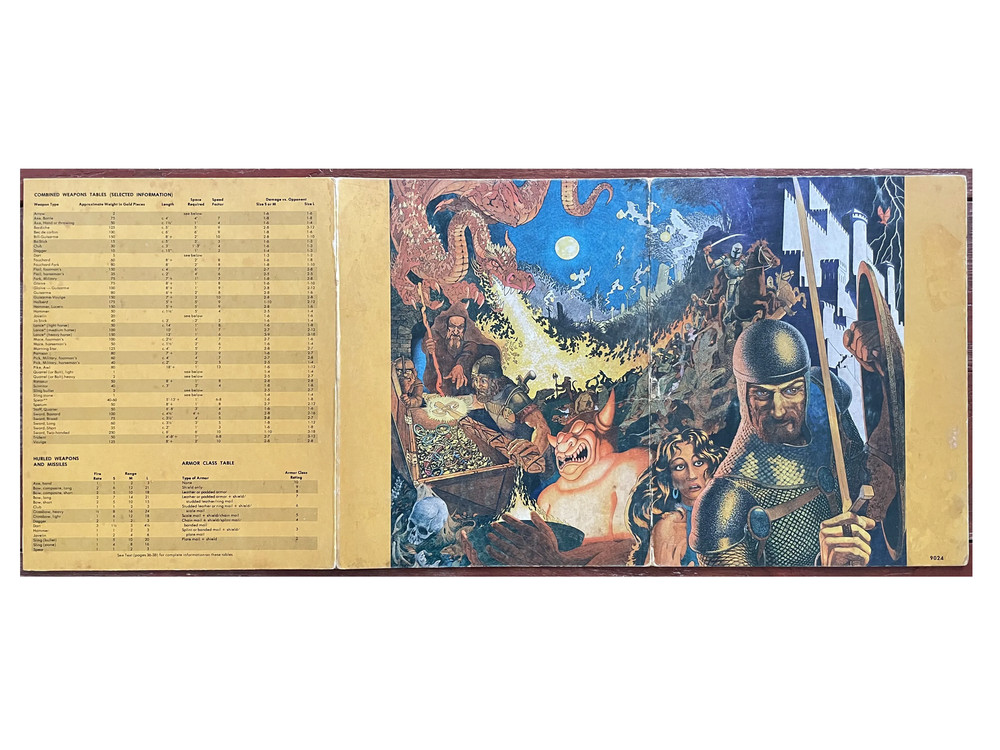 Dungeon Masters Screen REF1 9024 AD&D 1e