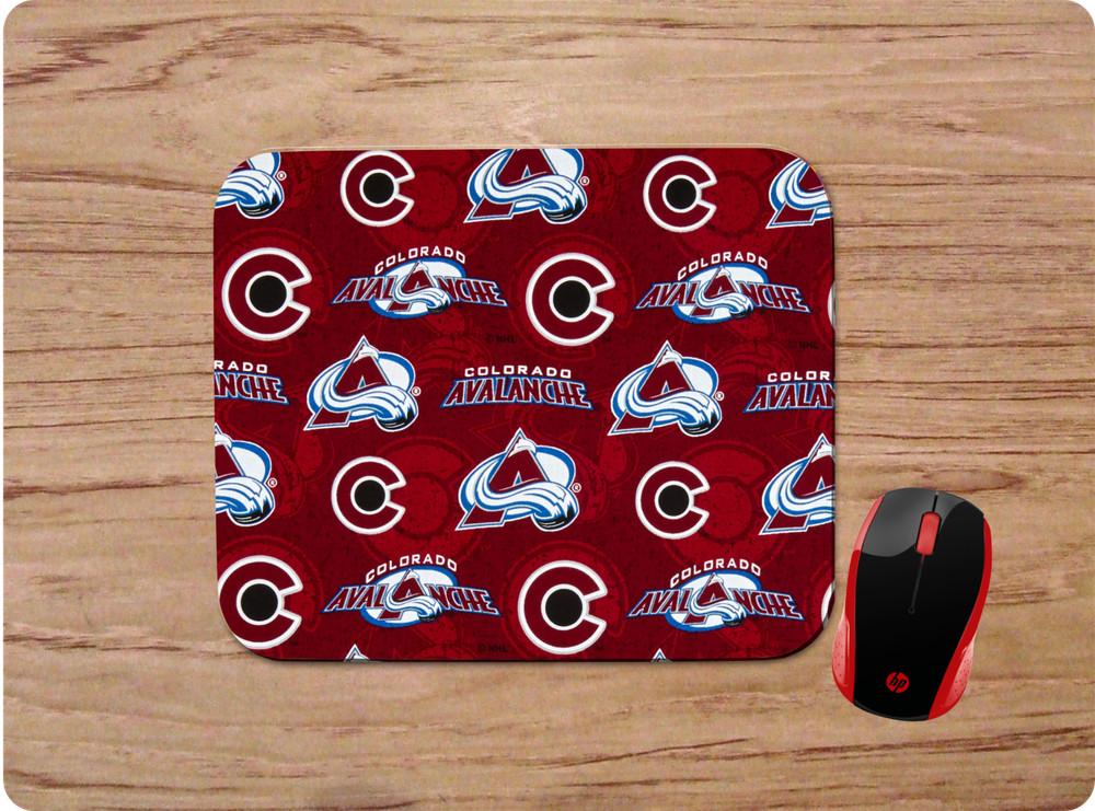 COLORADO AVALANCHE PATTERN CUSTOM RUBBER PC DESK MAT MOUSEPAD HOME SCHOOL OFFICE