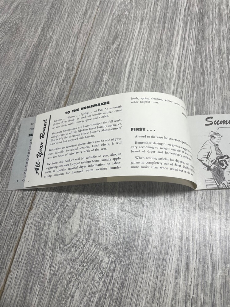 Automatic Clothes Dryer Tip Sheet Brochure 1961 22 Pages PG&E