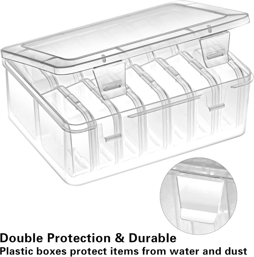 Craft Supply Storage Solution - 15 Transparent Cases for Beads & Accessories