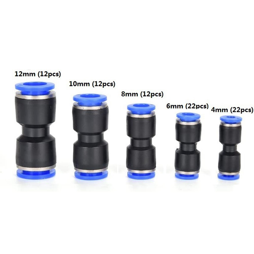 Diverse Range of Sizes in the 80pcs Quick Connectors Pack Available Now
