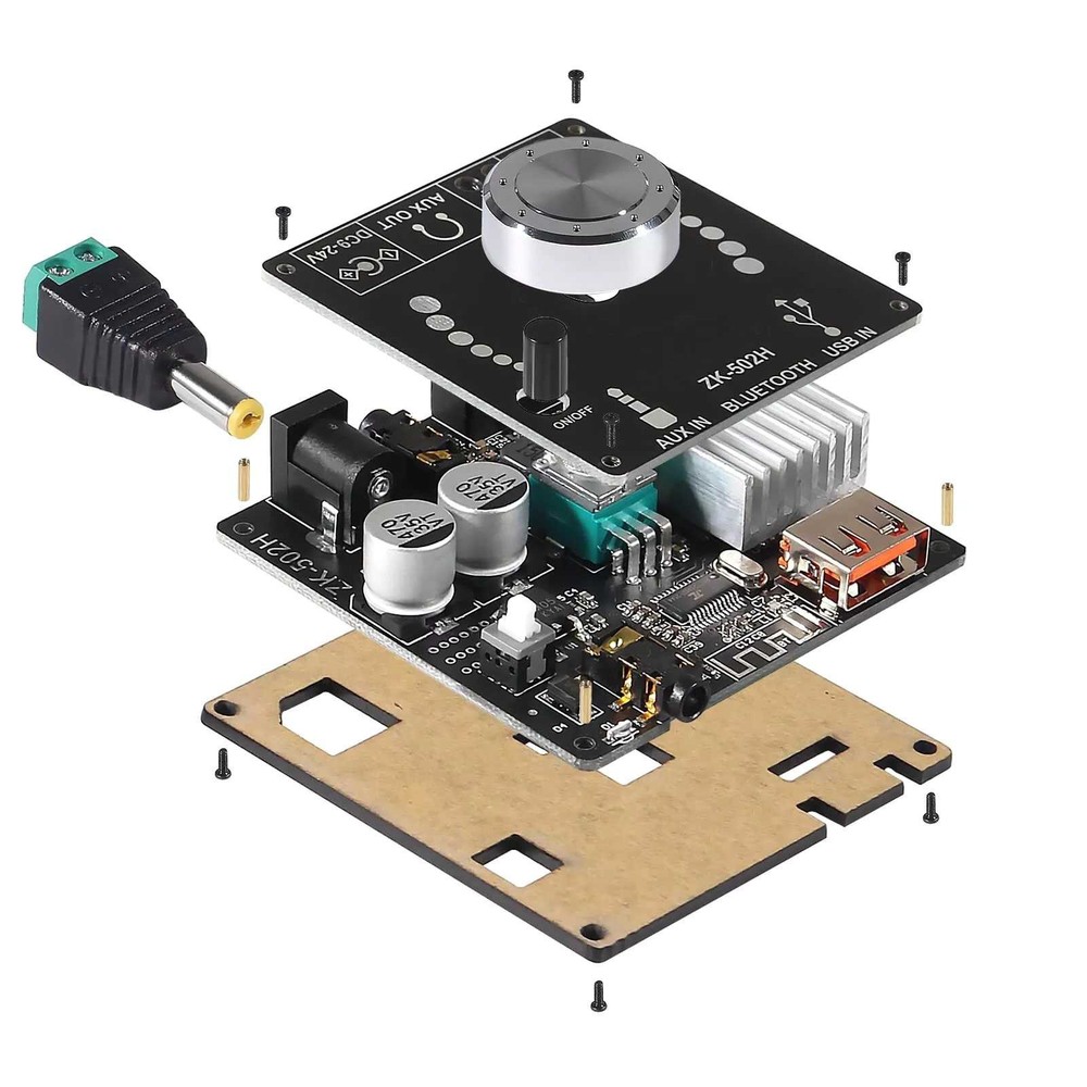 ZK-502H 2.0 Digital Power Amplifier Board Kits Bluetooth Powerful Performance
